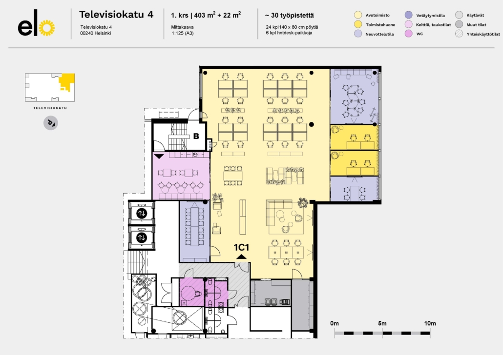Toimisto 425 m2